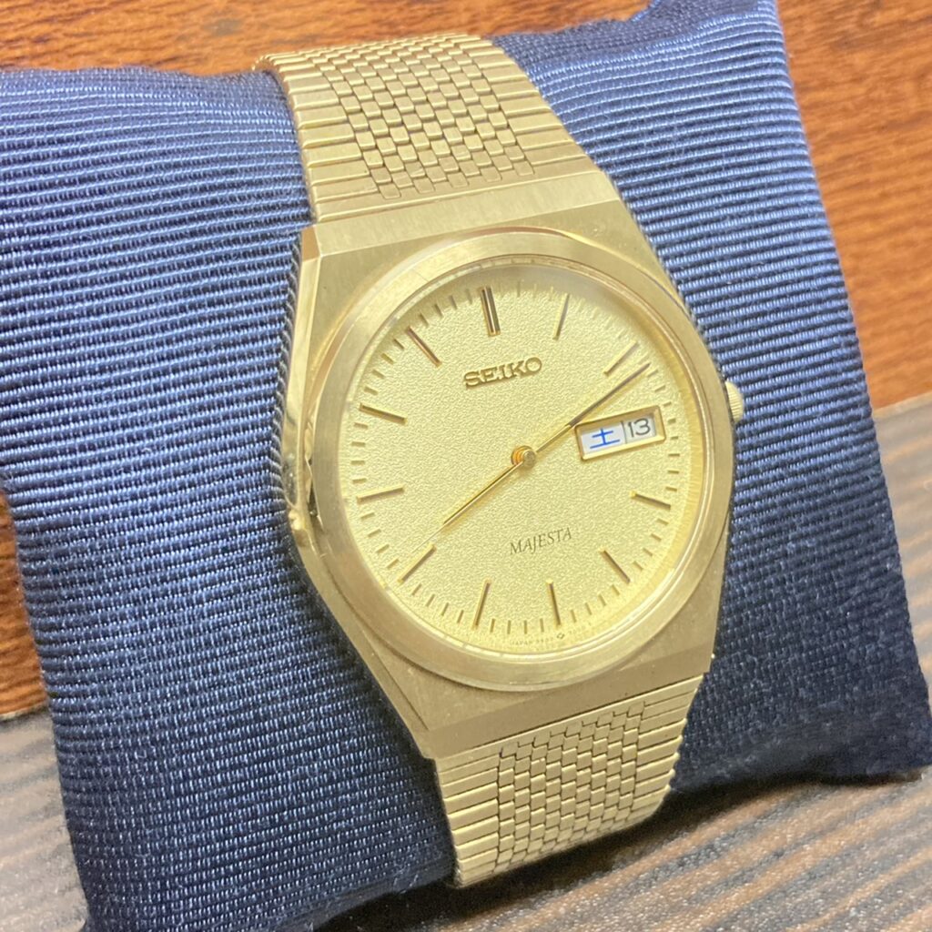OH済！セイコー マジェスタ 9533-7000 高級機 ステンレスベルト新品 