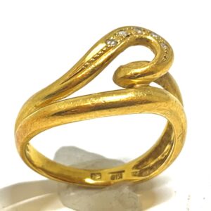 K18　メレダイヤリング