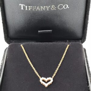 ティファニー K18PG センチメンタル ハートペンダント