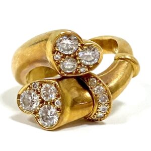 K18　メレダイヤ付リング