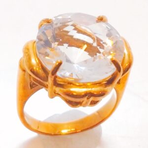 K18 クリスタル付 リング