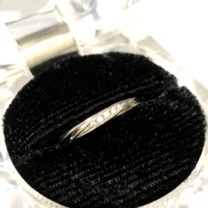 Pt900 メレダイヤ付き リング