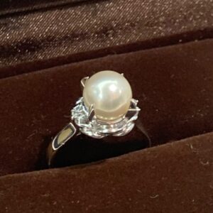 パール　指輪　Pt900