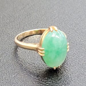 K18 リング 翡翠