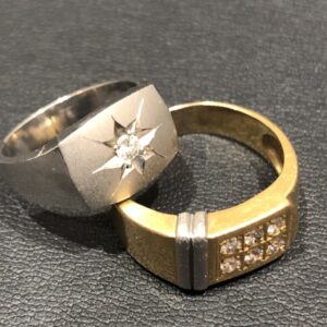 K18/Pt900 ダイヤモンド リング