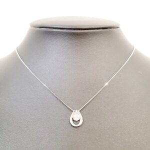 K18WG ダイヤ ネックレス