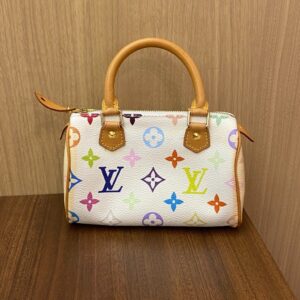Louis Vuitton　ルイヴィトン　LV　モノグラム　マルチカラー　ミニスピーディ　バッグ　鞄　装飾小物　レディース　小さめ　ブランド
