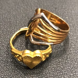 K22リング / K18 Pt900コンビリング