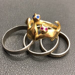 プラチナリング / K18リング サファイア ルビー