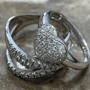 K18WG メレダイヤ 0.3ct 0.5ctリングまとめ