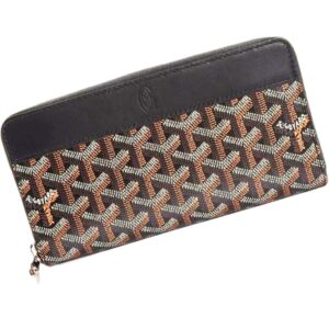 GOYARD ゴヤール ヘリンポール柄 ラウンドジップ 長財布