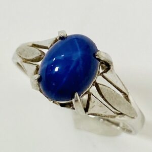 K14WGスターサファイア付リング