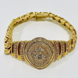 K18 1.13ct &0.775ctダイヤモンド付ブレスレット