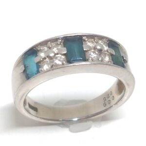 Pt900メレ　ペリドットリング