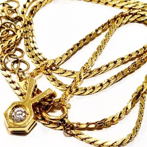 K18 ダイヤモンド ネックレス