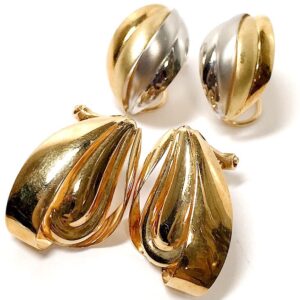 K18/Pt850 イヤリング