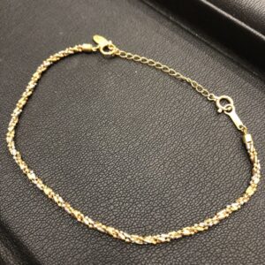 K18/Pt850コンビ　ブレスレット