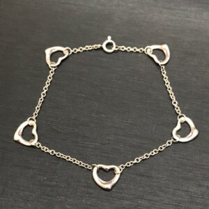 TIFFANY&Co. ティファニー オープンハートブレスレット SV925 シルバー