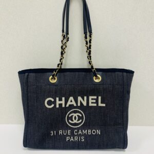 シャネル ドーヴィル デニム トートバッグ
