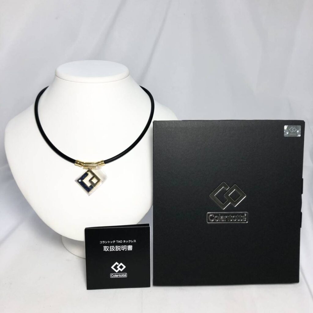 ★新品未使用コラントッテ TAOネックレス AURA ブラックゴールド L 47cm★