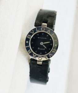 ブルガリ  B.zero1 腕時計 クォーツ レザーベルト レディース