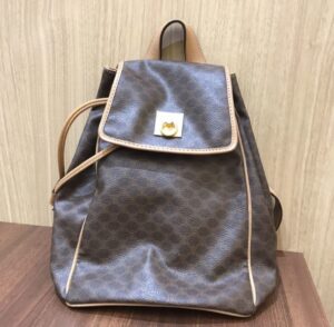 セリーヌ CELINE マカダム ミニバッグ ヴィンテージ ブラウン リュック