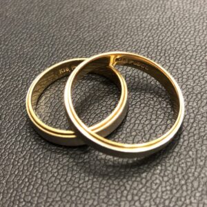 Pt900 K18コンビリング