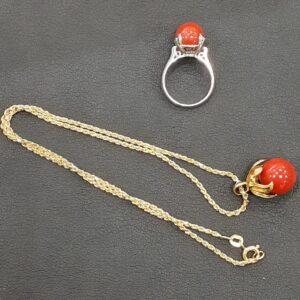 K18 ネックレス PT900 リング