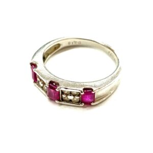 ルビー 0.73ct メレ 0.15ct Pt900 リング