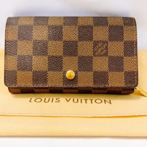 ルイ・ヴィトン　ダミエ　トレゾール　二つ折り財布