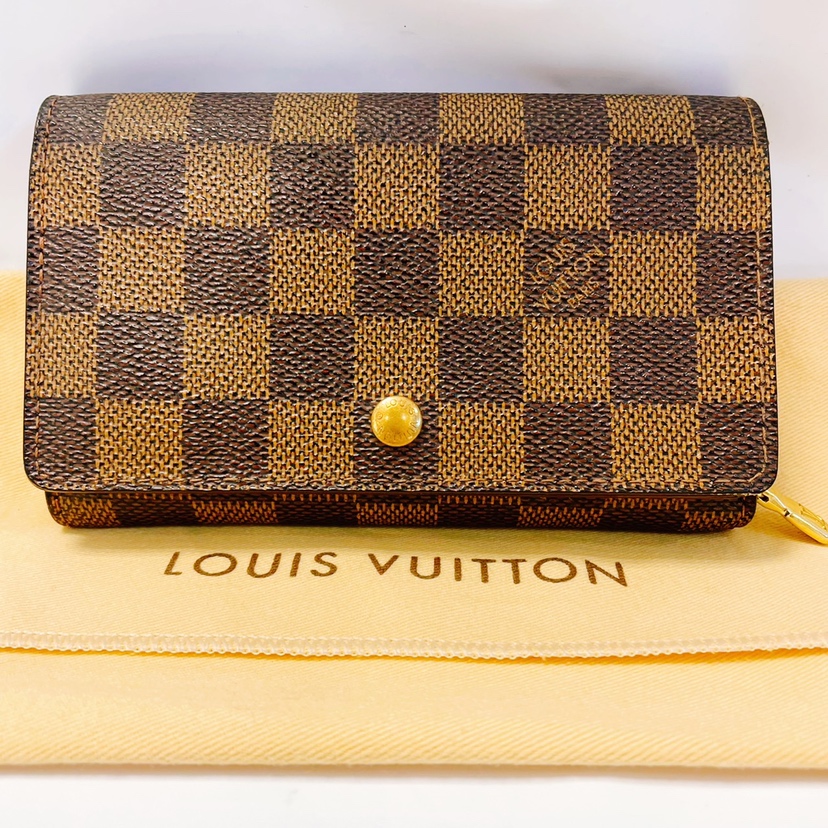 LOUIS VUITTON 二つ折り財布 ダミエ - 通販 - gofukuyasan.com