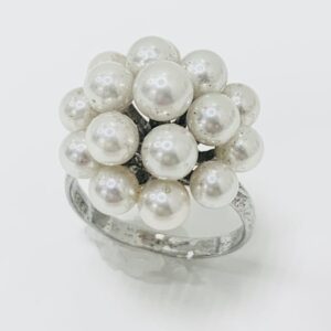 K14WG パール付リング