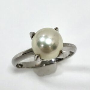 K14WG パール1ct付リング