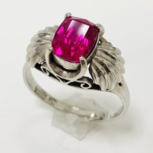 K14WG ルビー付リング