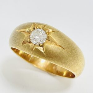 K18 ダイヤ0.3ct付リング