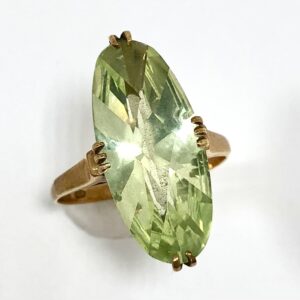 K18ペリドット付リング