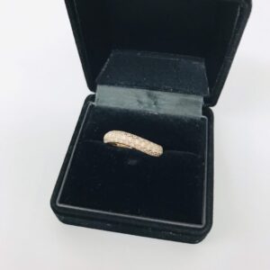 K18 メレダイヤ付 リング