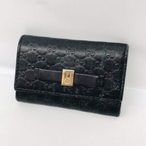 GUCCI グッチ シマ リボン マイクロGG 6連キーケース