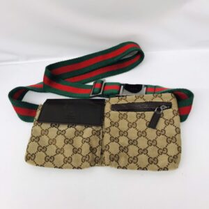 GUCCI グッチ GGキャンバス シェリーライン ウエストバッグ 162962