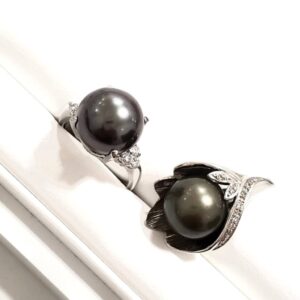 K18WG パール リング トップ