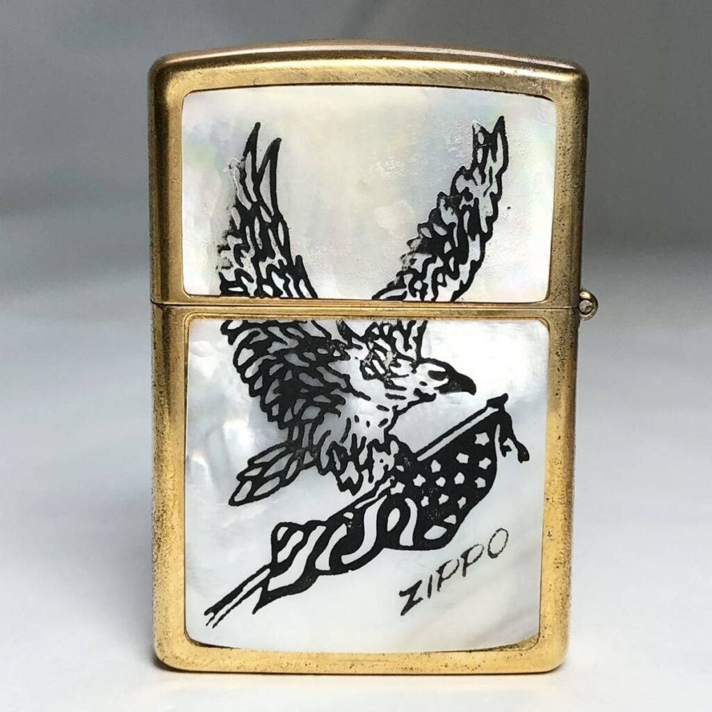 ZIPPO 特別限定品 貝細工 鷲モチーフの買取実績 | 買取専門店さすがや
