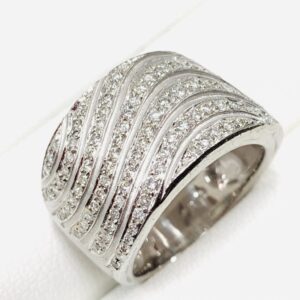 18金WG メレダイヤモンド ジュエリーリング