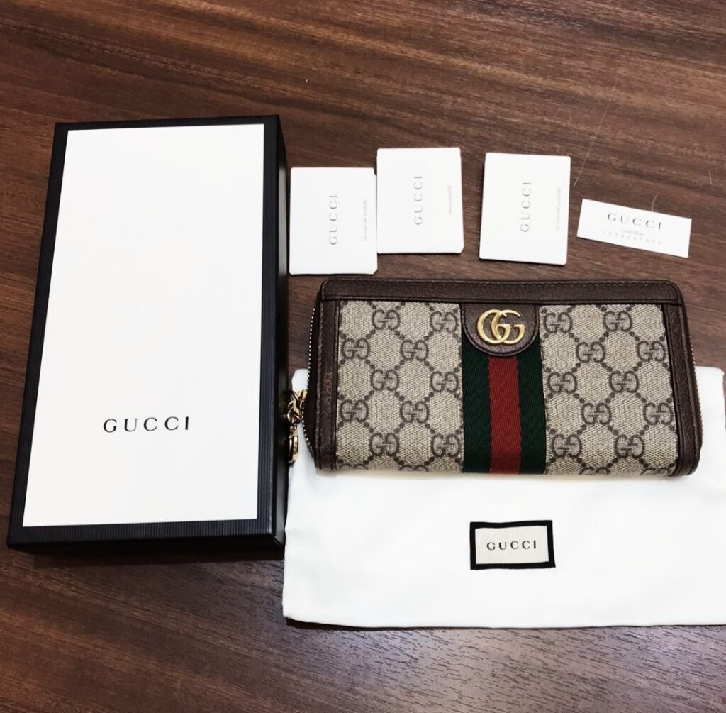 GUCCI グッチ 財布 シェリーライン長財布-