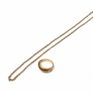 K18 リング ネックレス