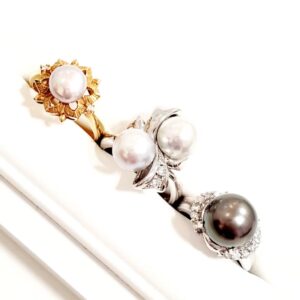 K18 Pt900 パールリング おまとめ