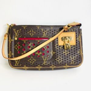 ルイヴィトン モノグラムペルフォ フューシャポシェット アクセソワール