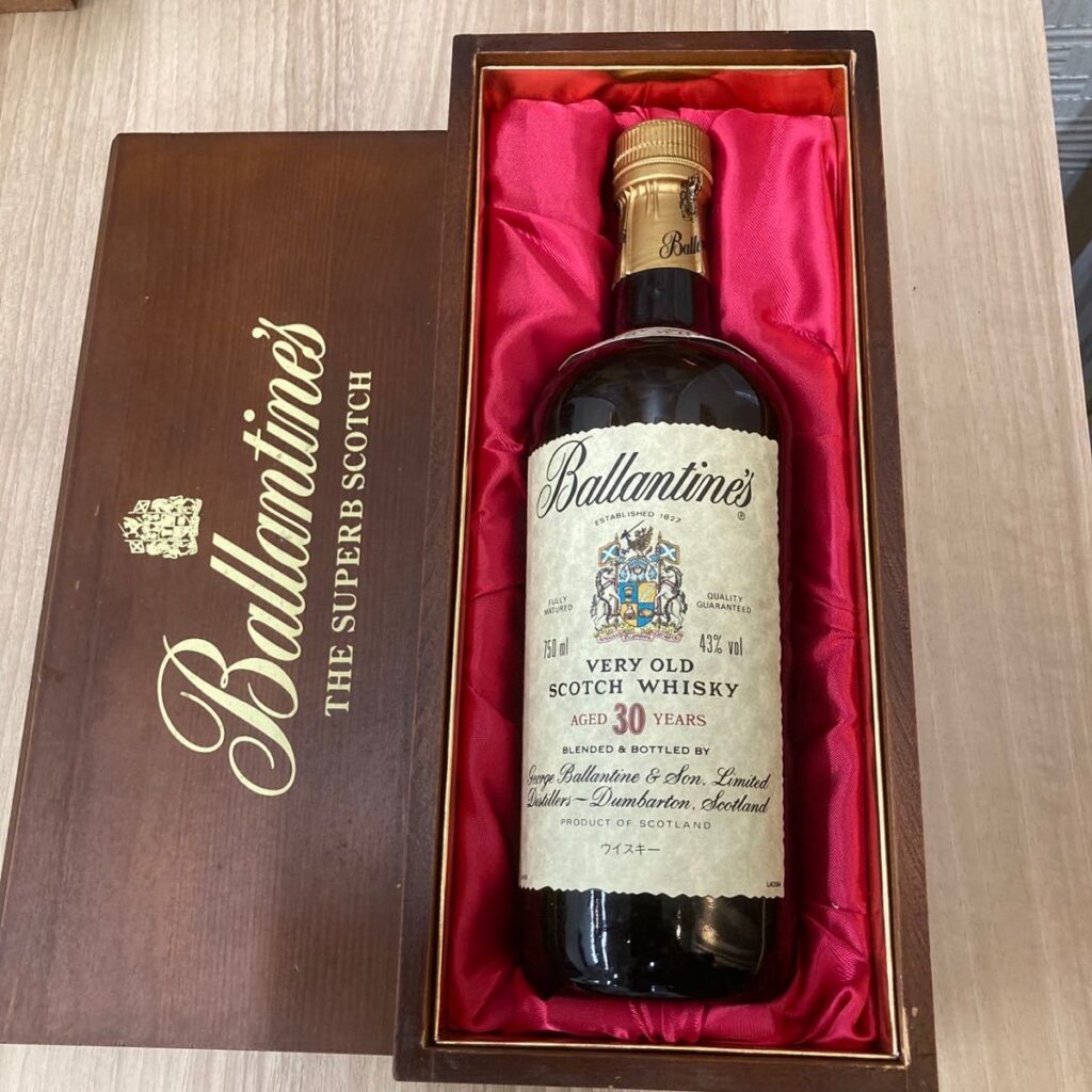 バランタイン30年 木箱 未開封｜飲料・酒