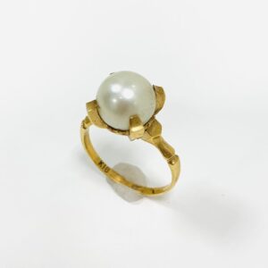 K18 パール1ct付リング