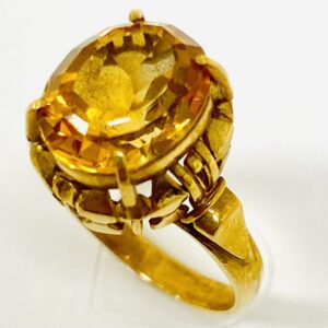 K18 トパーズ3.6ct付リング
