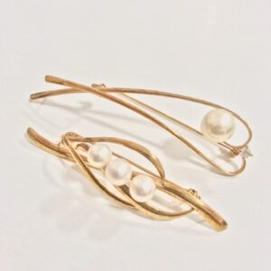 K18 パールブローチ